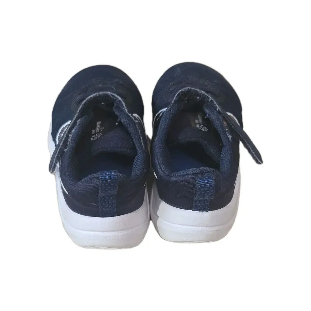 Nike DM4191-400 Unisex Kids Blue/White Hook & Loop Sneakers US 8C EU 25